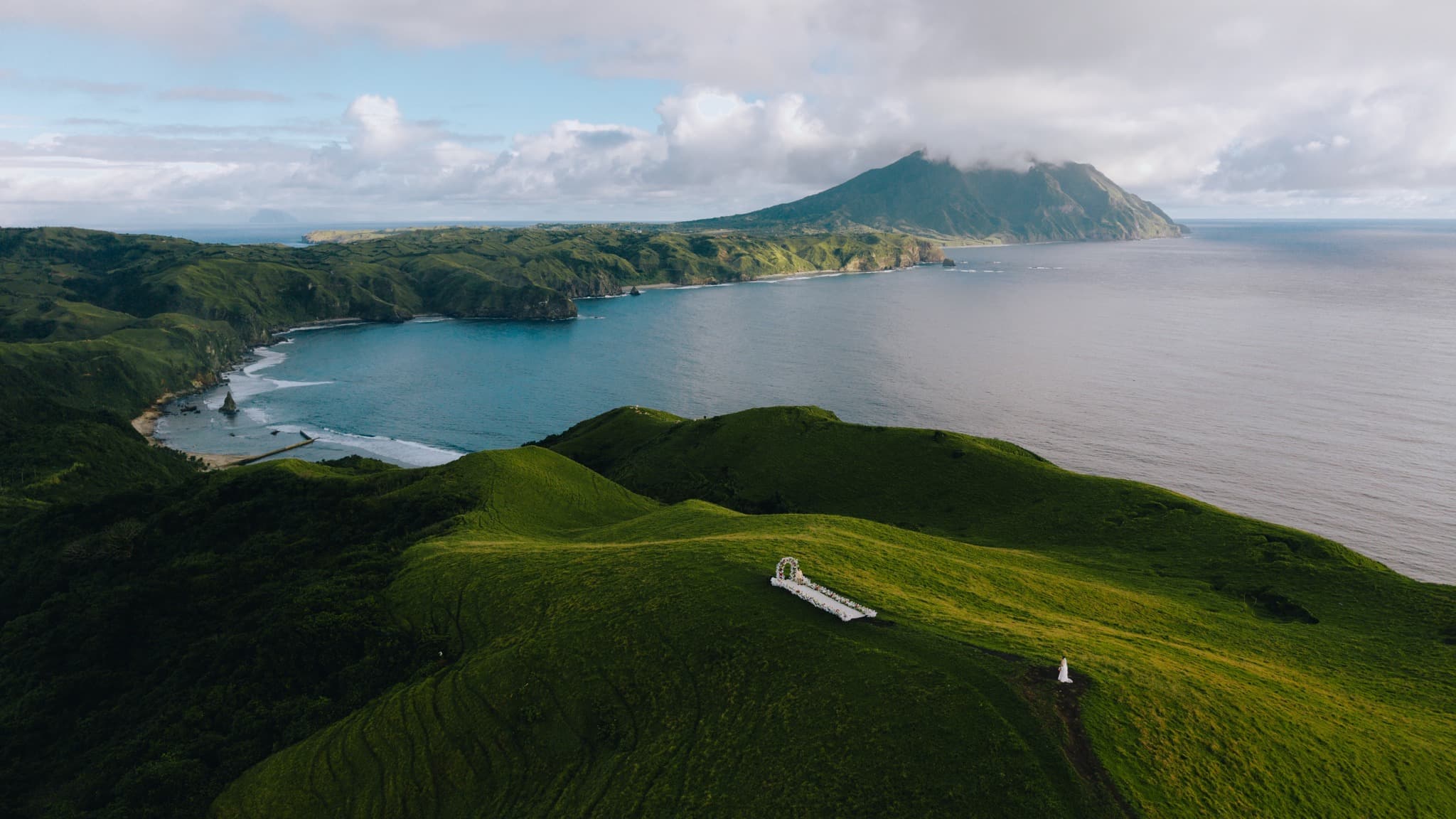 Wedding background in Batanes